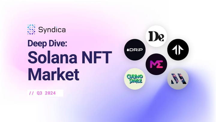 Deep Dive: Solana NFT Market - Q3 2024