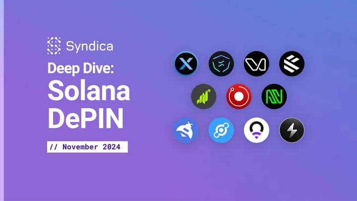 Deep Dive: Solana DePIN - November 2024