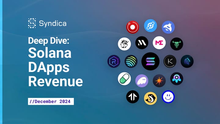 Deep Dive: Solana DApps Revenue - December 2024