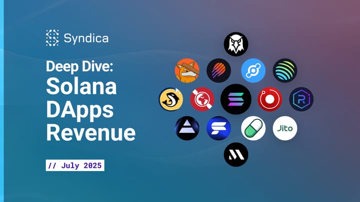 Deep Dive: Solana DApps Revenue - July 2025