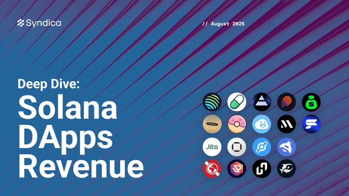 Deep Dive: Solana DApps Revenue - August 2025
